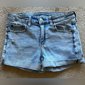 American Eagle Midi Mid Rise  Shorts SZ 6